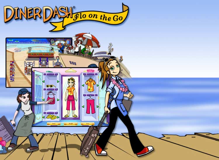 Diner Dash Flo on the Go & Diner Dash Hometown Hero Jewel Case PC