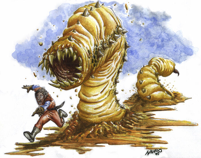 Sand Worm Monster Empire of Scorching Sands, Persian, Egyptian