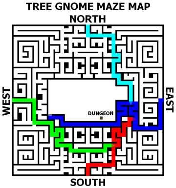 Tree Gnome Maze Map