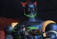 Megabyte holding the Medusa Bug.