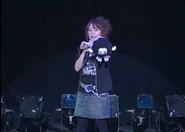Takeuchi with a Lambo doll during Lambo-san no Yabou.