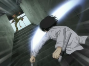 Hibari defeats Ken