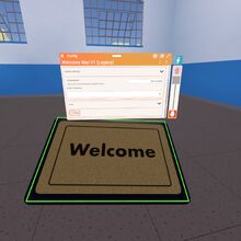 Palette configure welcome mat