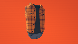 Flannel (Orange) (400 Tokens)