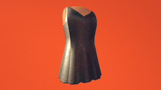 Formal Dress (Silver Sequins) (3000 Tokens)