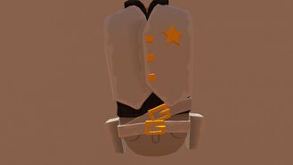 Cowboy vest white gold