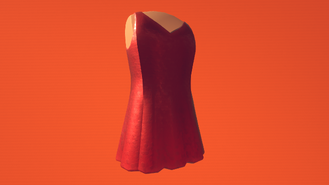 Formal Dress (Red Sequins) (3000 Tokens)