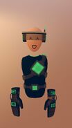 Teal sensors (2,500 for body and head piece, 950 for gloves)