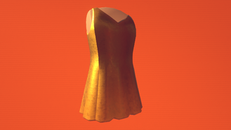 Formal Dress (Gold Sequins) (3000 Tokens)