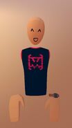 Robo logo shirt (pink) [700]