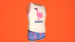 Silly Shorts (Pink Flamingo): 850 Tokens