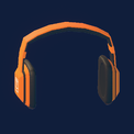 Notes Headphones (Orange)