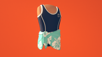 Sarong Swimsuit (800 Tokens)