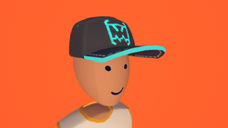 Robo Logo Cap (Blue): 850 Tokens