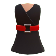 Belted Dress (Black) (200 Tokens)