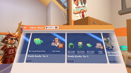 Gift Card Bonus Virtual Items, Rec Room Wiki