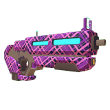 Purple Plaid Laser Burst Gun: This skin obtained from a weekly challenge.