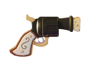 A Side View Render of the Revolver from the Rec Room Original Showdown