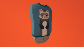 Animal Sweater (Ferret) (900 Tokens)