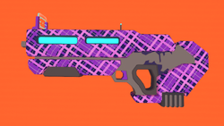 (New) Laser Burst Gun Skin (Purple Plaid)