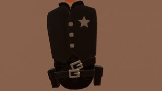 Cowboy Vest (Black, Silver) (7500 Tokens)