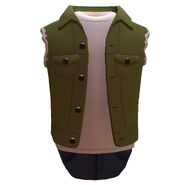 Trucker Jacket (Sleeveless, Green) (550 Tokens)