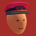 Captain Hat (Pink, Black, Pink) (850 Tokens)