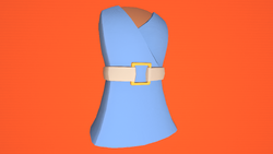 Belted Dress (Light Blue): 200 Tokens