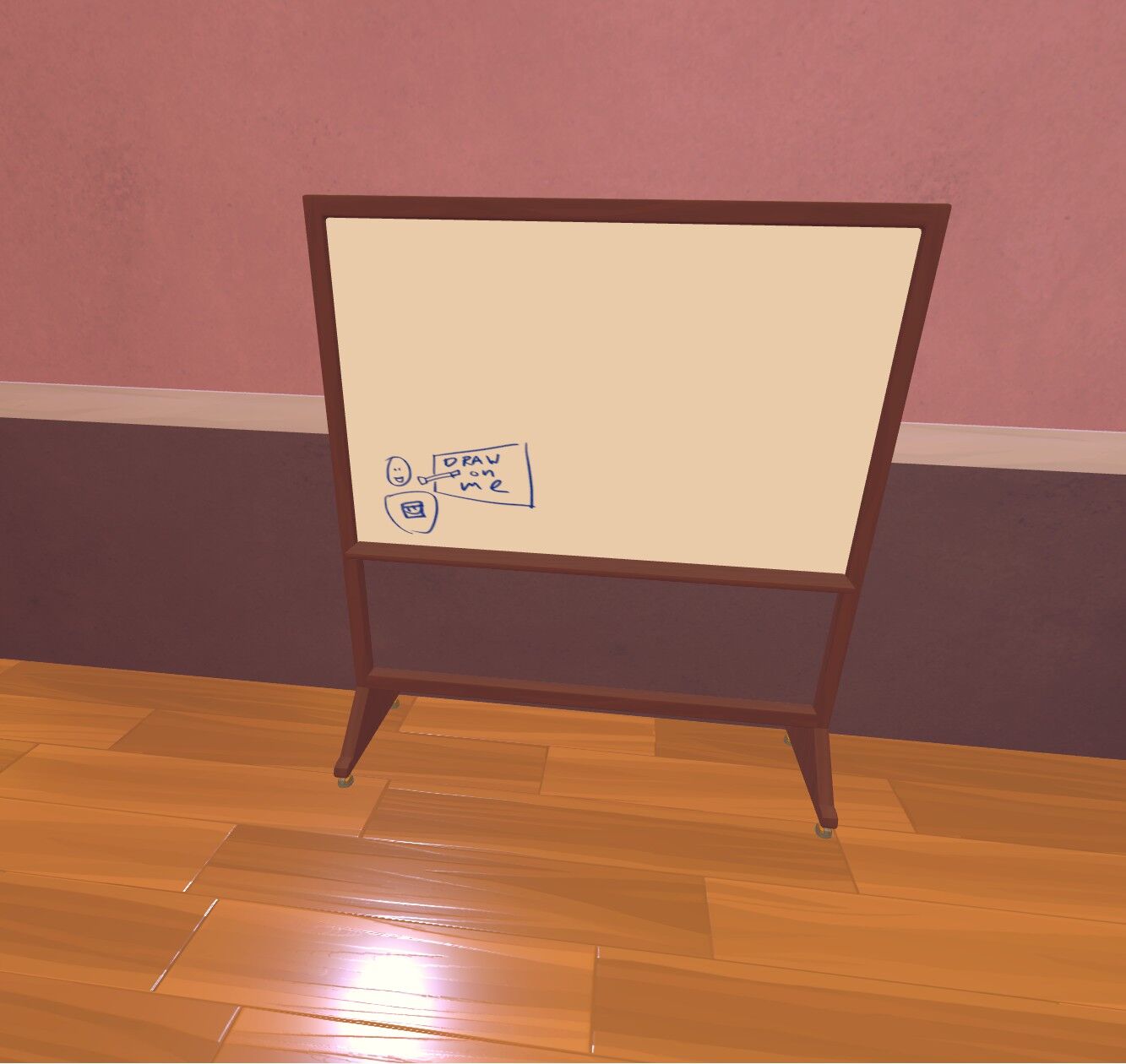 Whiteboard in room shop