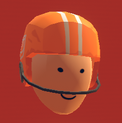 Football Helmet (Orange) (550 Tokens)