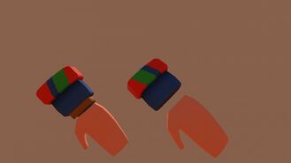Windbreaker Cuffs (Red) (2 Star, 100 Tokens)