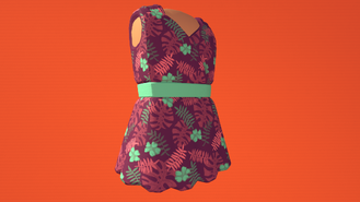 Luau Dress (Dahlia) (450 Tokens)