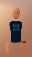 Robo logo shirt (Blue) [700]