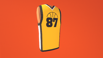 Basketball Jersey (Yellow) (550 Tokens)
