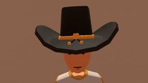 Cowboy Hat (Black, Gold) (6,000 Tokens)