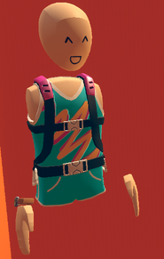 Blue stunt runner vest