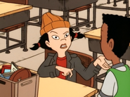 Spinelli talking to the gang during MG