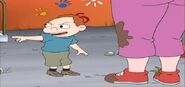 Kindergartener Randall reporting to Miss Finster