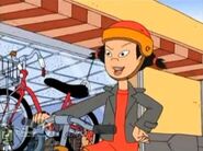 Spinelli on her bike