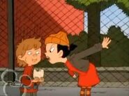 Spinelli yelling at the Peanut Butter Kid