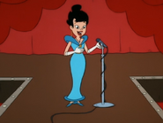 Spinelli in her formal dress