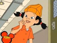 Spinelli giggling at T.J.