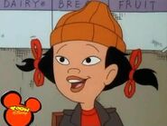 Spinelli wearing hair bow ties