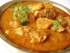 Spicy chicken masala curry