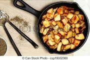 Ranch fried potatoes