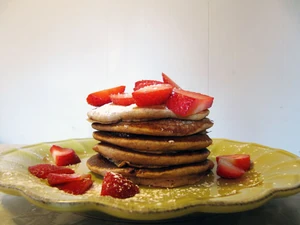 Strawberry pancakes