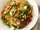Pasta and Garbanzo Beans with Roasted Vegetables