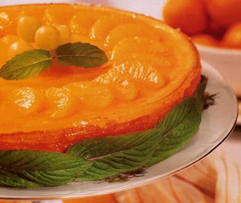 Mandarínu-ostakaka - Mandarin-orange cheese cake
