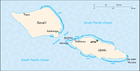 Map of Western Samoa