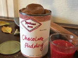 Chocolate Pudding with Raspberry Coulis